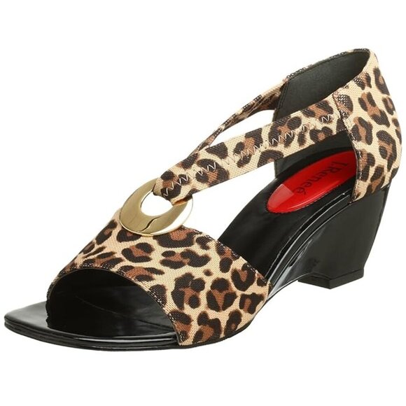 J.Renee Women's Meera Wedge Sandal Leopard - Picture 2 of 11